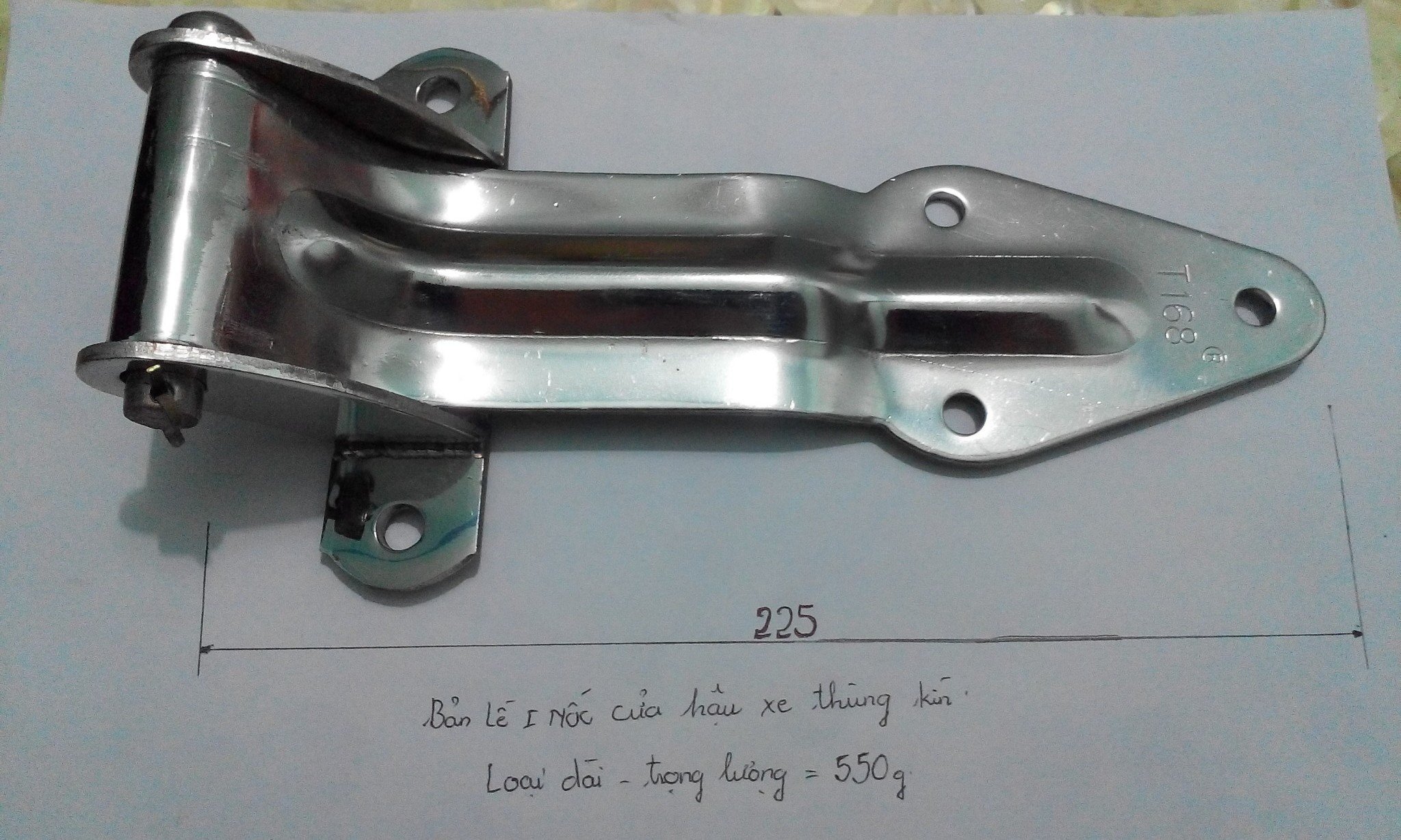 Bản lề Inox cửa hậu xe thùng kín